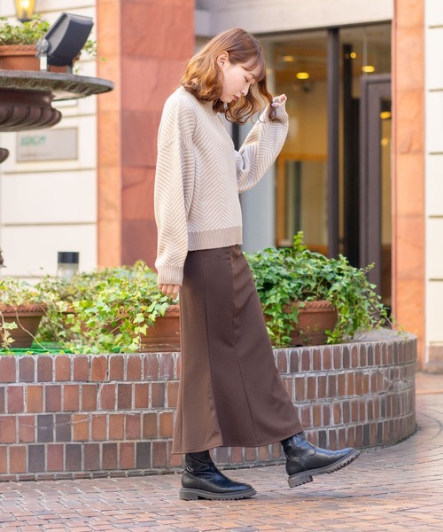 bounDary（バウンダリー）の「【ZOZOTOWN限定】【bounDary/バウンダリー】　マーメイドフレアスカート（スカート・レディース・ブラック/ダークブラウン・MEDIUM/LARGE）」の18枚目の写真