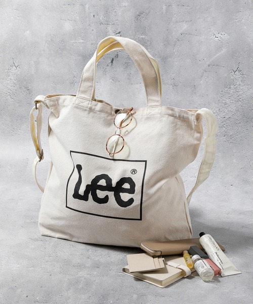 Lee(リー)の「Lee/リー キャンバス ビッグ2WAY トートバッグ(トートバッグ・レディース・ホワイト/ブラウン/ネイビー/インディゴブルー/グレー/ブルー/カーキ/オリーブ/ブラック・FREE)」の15枚目の写真