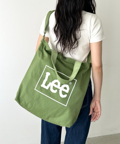 Lee(リー)の「Lee/リー キャンバス ビッグ2WAY トートバッグ(トートバッグ・レディース・ホワイト/ブラウン/ネイビー/インディゴブルー/グレー/ブルー/カーキ/オリーブ/ブラック・FREE)」の17枚目の写真
