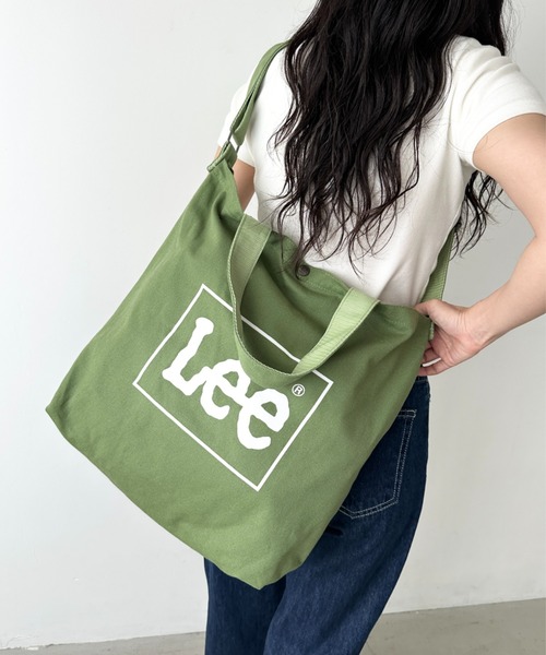 Lee(リー)の「Lee/リー キャンバス ビッグ2WAY トートバッグ(トートバッグ・レディース・ホワイト/ブラウン/ネイビー/インディゴブルー/グレー/ブルー/カーキ/オリーブ/ブラック・FREE)」の16枚目の写真