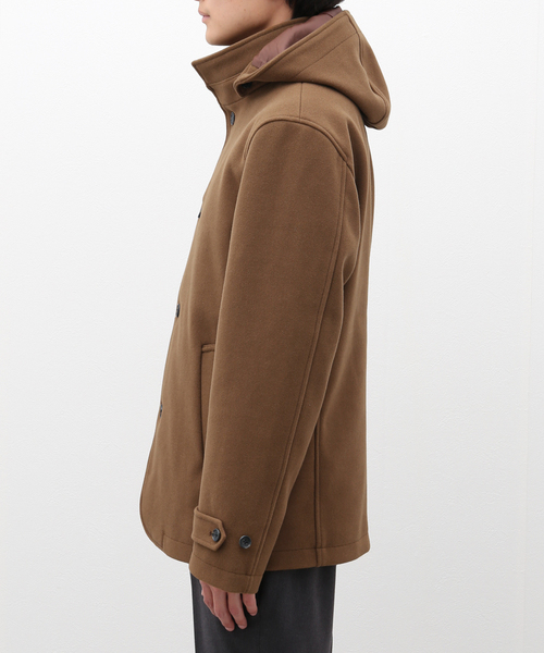 B.C STOCK(ベーセーストック)の「スタンドカラー ショートコート(ブルゾン・メンズ・ブラウン/ブラック系その他・LARGE/MEDIUM)」の5枚目の写真