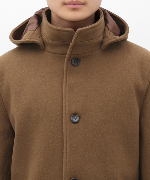 B.C STOCK(ベーセーストック)の「スタンドカラー ショートコート(ブルゾン・メンズ・ブラウン/ブラック系その他・LARGE/MEDIUM)」の7枚目の写真