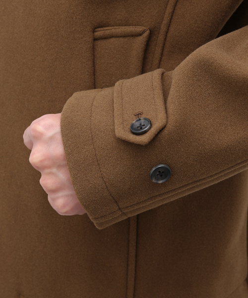 B.C STOCK(ベーセーストック)の「スタンドカラー ショートコート(ブルゾン・メンズ・ブラウン/ブラック系その他・LARGE/MEDIUM)」の10枚目の写真