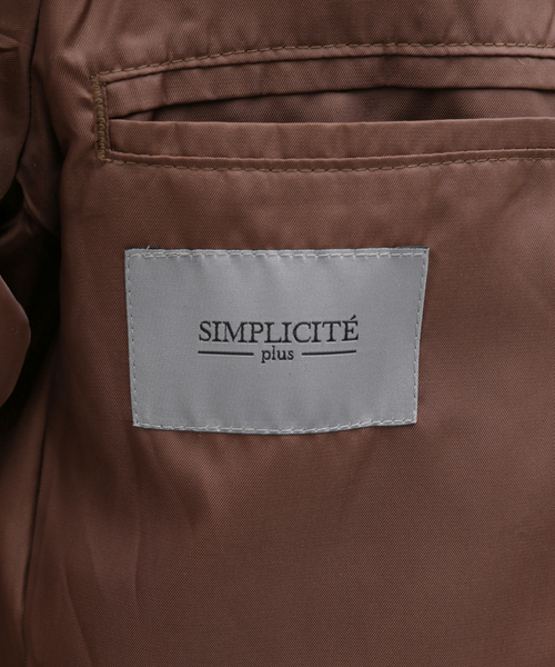 B.C STOCK(ベーセーストック)の「スタンドカラー ショートコート(ブルゾン・メンズ・ブラウン/ブラック系その他・LARGE/MEDIUM)」の22枚目の写真