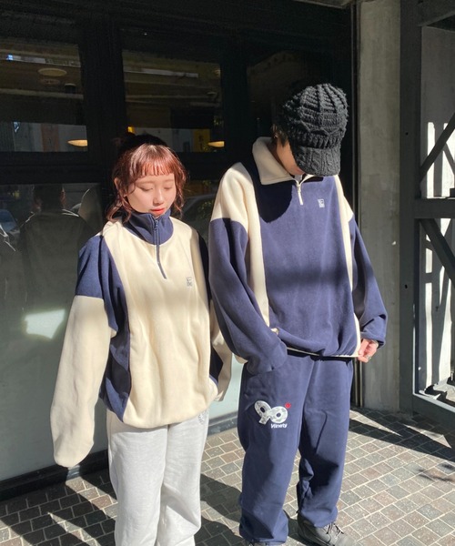 nemne store(ネンネストア)の「【低身長用サイズ&メンズサイズ登場!】配色フリースハーフジッププルオーバー(その他トップス・レディース・ネイビー/ピンク/アイボリー/ボルドー・SMALL/MEDIUM/LARGE)」の18枚目の写真