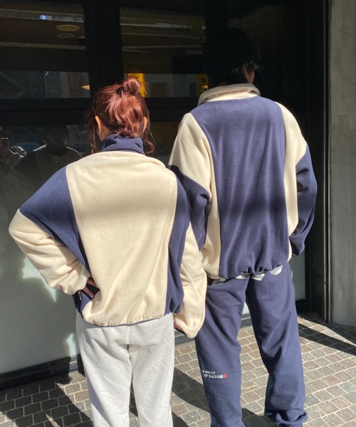 nemne store(ネンネストア)の「【低身長用サイズ&メンズサイズ登場!】配色フリースハーフジッププルオーバー(その他トップス・レディース・ネイビー/ピンク/アイボリー/ボルドー・SMALL/MEDIUM/LARGE)」の20枚目の写真