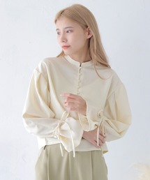 CLEIO | 【CLEIO】袖リボンタックブラウス(シャツ/ブラウス)