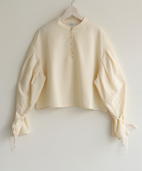 CLEIO（クレイオ）の「【CLEIO】袖リボンタックブラウス（シャツ