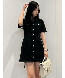 EATME | ガーター付きデニムワンピース(ワンピース)