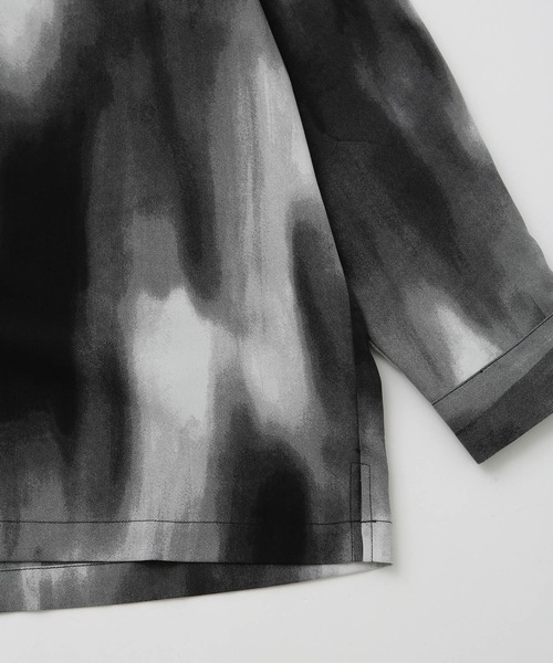 JUNRED（ジュンレッド）の「グラデーションプリントオープンカラーシャツ（シャツ/ブラウス・メンズ・ブラック/ベージュ・S/M/L）」の18枚目の写真