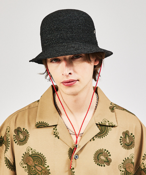 RUBEN/ルーベン】RAFFIA BELLHAT/ラフィアボールハット