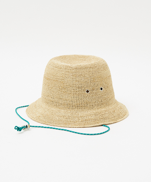 高品質の激安 RUBEN/ルーベン】RAFFIA BELLHAT/ラフィアボールハット 帽子