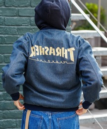 THRASHER(XbV[)BACKWARD DENIM BLOUSON JACKET/XbV[obNvgfju](u])