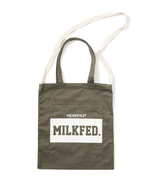 MILKFED.（ミルクフェド）の「2WAY TOTE BAG(2WAY/ﾄｰﾄバック/ショルダーバック）（トートバッグ・レディース・オリーブ/ネイビー・ONE SIZE）」の2枚目の写真