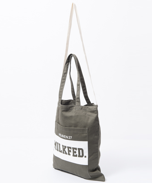 MILKFED.（ミルクフェド）の「2WAY TOTE BAG(2WAY/ﾄｰﾄバック/ショルダーバック）（トートバッグ・レディース・オリーブ/ネイビー・ONE SIZE）」の3枚目の写真