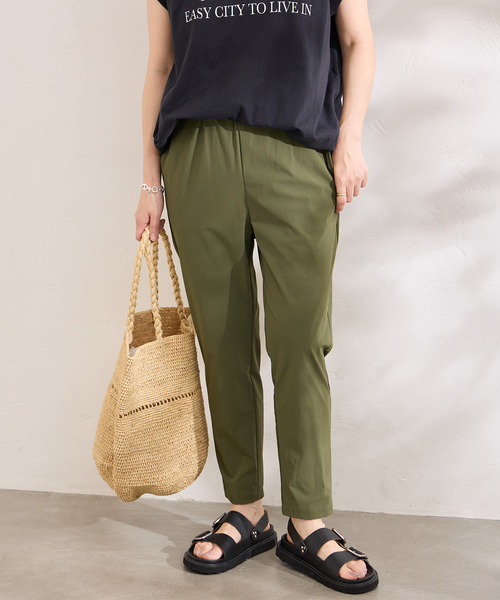 JOURNAL STANDARD（ジャーナルスタンダード）の「《追加》ナイロンストレッチパンツ（その他パンツ・レディース・ベージュ/ブラック/カーキ/ブルー・34/36/38/40）」の3枚目の写真