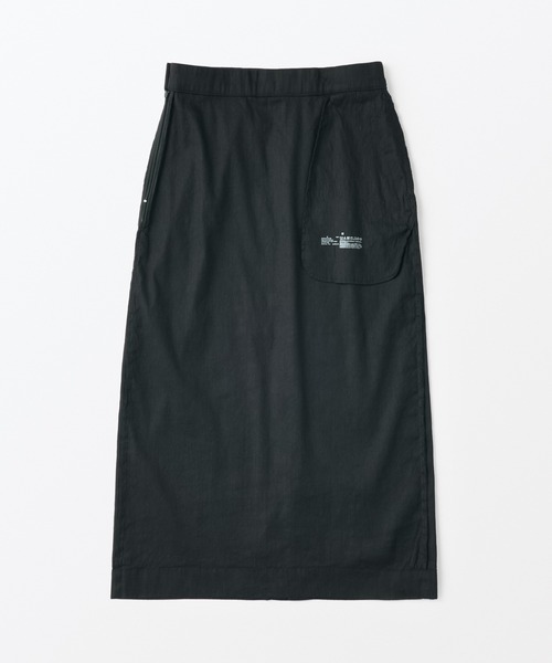 無印良品 ヘンプ混 ストレッチ ストレート スカート XL 黒 完売品 MUJI セール】婦人 ヘンプ混ストレッチストレートスカート（スカート