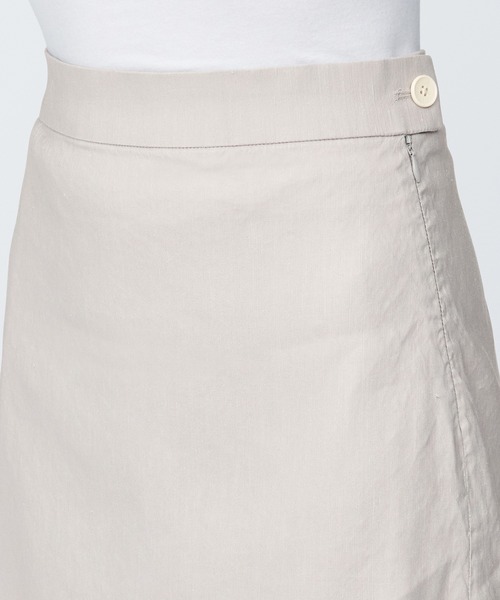 無印良品（ムジルシリョウヒン）の「婦人　ヘンプ混ストレッチストレートスカート（スカート・レディース・ライトグレー/ベージュ/ブラック/ブルー系1・L/M/S/XS/XL）」の5枚目の写真