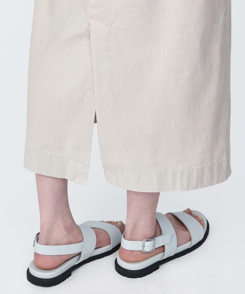 無印良品（ムジルシリョウヒン）の「婦人　ヘンプ混ストレッチストレートスカート（スカート・レディース・ライトグレー/ベージュ/ブラック/ブルー系1・L/M/S/XS/XL）」の7枚目の写真