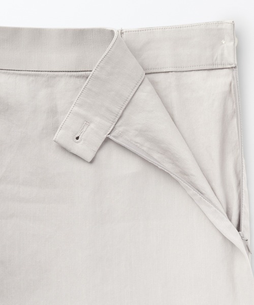 無印良品（ムジルシリョウヒン）の「婦人　ヘンプ混ストレッチストレートスカート（スカート・レディース・ライトグレー/ベージュ/ブラック/ブルー系1・L/M/S/XS/XL）」の8枚目の写真