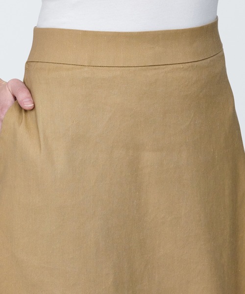 無印良品（ムジルシリョウヒン）の「婦人　ヘンプ混ストレッチストレートスカート（スカート・レディース・ライトグレー/ベージュ/ブラック/ブルー系1・L/M/S/XS/XL）」の16枚目の写真