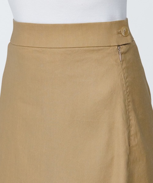 無印良品（ムジルシリョウヒン）の「婦人　ヘンプ混ストレッチストレートスカート（スカート・レディース・ライトグレー/ベージュ/ブラック/ブルー系1・L/M/S/XS/XL）」の17枚目の写真