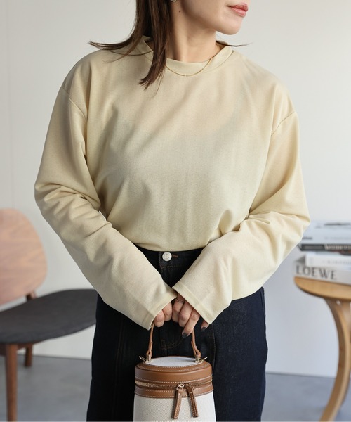 セール】クルーネックシアートップス（Tシャツ/カットソー）｜ap