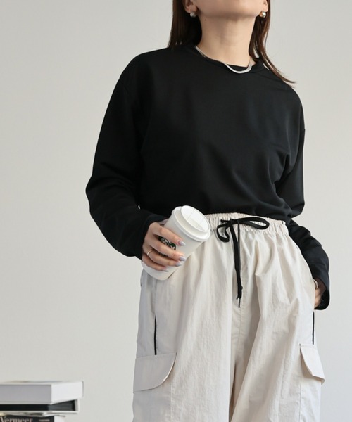 定価1万8,920円【美品】ジップアップ ベスト、クルーネック セール】クルーネックシアートップス（Tシャツ/カットソー）｜ap