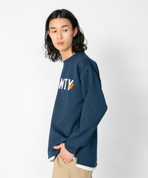 Blue Standard (ブルースタンダード)の「【BLUE STANDARD/ブルースタンダード】 ダンボール アニマル刺繍クルーネック(Tシャツ/カットソー・メンズ・ミント/オフホワイト/グレー/ブルー・LARGE/MEDIUM)」の22枚目の写真