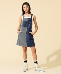 Lee | Lee/リー【130cm-160cm】キッズオーバーオールスカート クレイジーパターン(サロペット/オーバーオール)