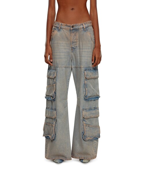 DIESEL（ディーゼル）の「ウィメンズ デニム ルーズ D-SIRE-CARGO（デニムパンツ・レディース・インディゴブルー・23inch/24inch/26inch/25inch/27inch）」の6枚目の写真