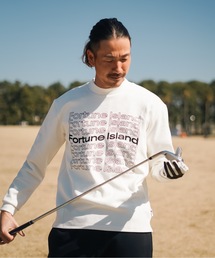Fortune Island Golf（フォーチューンアイランドゴルフ）の「【Fortune Island Golf】Logo Mock Neck  L/S Tee/モックネック長袖ロンT（Tシャツ/カットソー）」