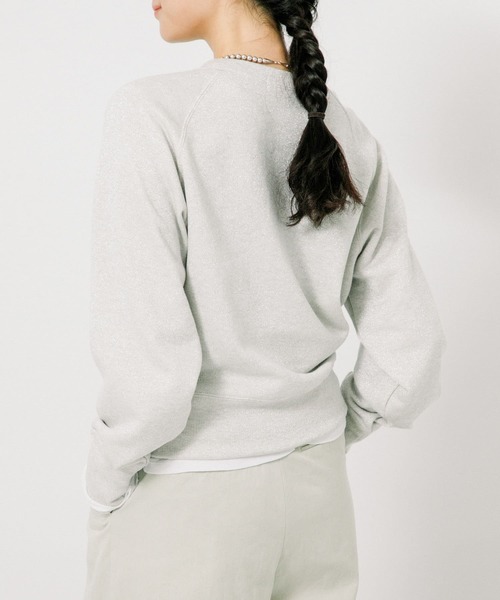 URBAN RESEARCH（アーバンリサーチ）の「ラメ裏毛スウェット（Tシャツ/カットソー・レディース・アイボリー/ライトグレー・FREE）」の3枚目の写真