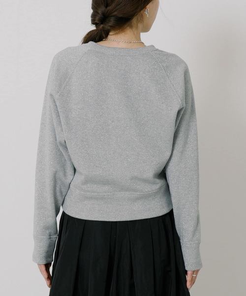 URBAN RESEARCH（アーバンリサーチ）の「ラメ裏毛スウェット（Tシャツ/カットソー・レディース・アイボリー/ライトグレー・FREE）」の11枚目の写真