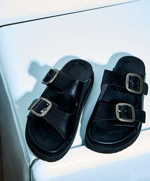 GRISEレザーアツゾコバックルサンダル