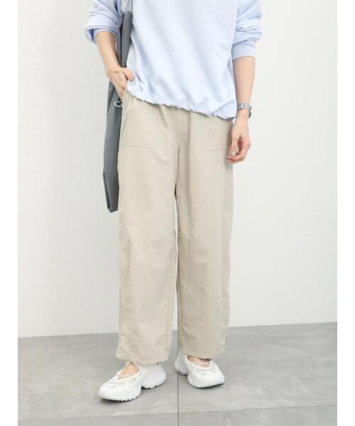 Samansa Mos2 blue（サマンサモスモスブルー）の「コクーンパンツ（その他パンツ・レディース・ミント/ライトベージュ/チャコールグレー・F）」の4枚目の写真