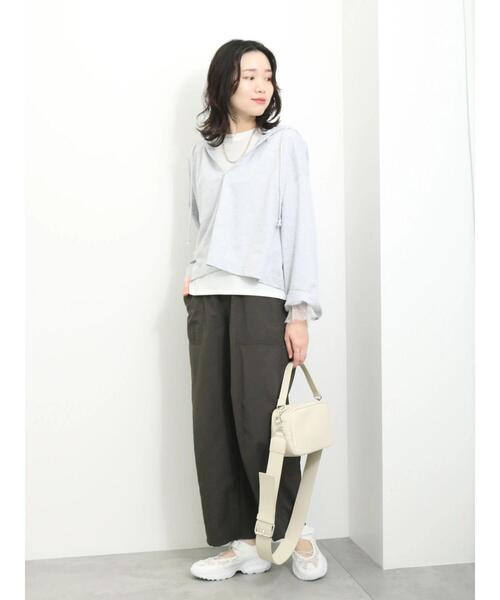 Samansa Mos2 blue（サマンサモスモスブルー）の「コクーンパンツ（その他パンツ・レディース・ミント/ライトベージュ/チャコールグレー・F）」の7枚目の写真