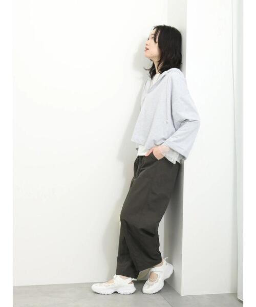 Samansa Mos2 blue（サマンサモスモスブルー）の「コクーンパンツ（その他パンツ・レディース・ミント/ライトベージュ/チャコールグレー・F）」の8枚目の写真