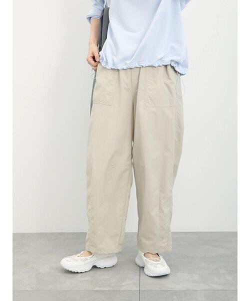 Samansa Mos2 blue（サマンサモスモスブルー）の「コクーンパンツ（その他パンツ・レディース・ミント/ライトベージュ/チャコールグレー・F）」の10枚目の写真