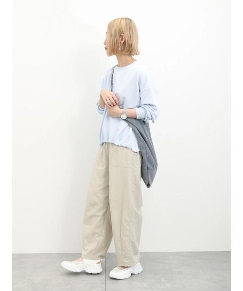 Samansa Mos2 blue（サマンサモスモスブルー）の「コクーンパンツ（その他パンツ・レディース・ミント/ライトベージュ/チャコールグレー・F）」の12枚目の写真