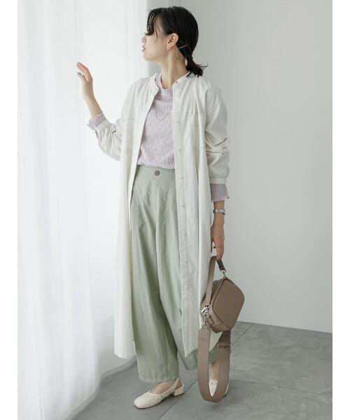 Samansa Mos2 blue（サマンサモスモスブルー）の「コクーンパンツ（その他パンツ・レディース・ミント/ライトベージュ/チャコールグレー・F）」の17枚目の写真