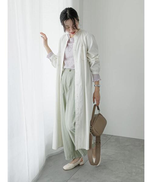 Samansa Mos2 blue（サマンサモスモスブルー）の「コクーンパンツ（その他パンツ・レディース・ミント/ライトベージュ/チャコールグレー・F）」の18枚目の写真