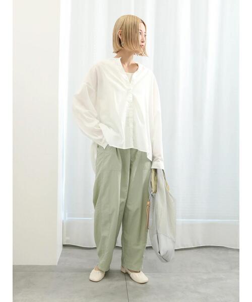 Samansa Mos2 blue（サマンサモスモスブルー）の「コクーンパンツ（その他パンツ・レディース・ミント/ライトベージュ/チャコールグレー・F）」の22枚目の写真