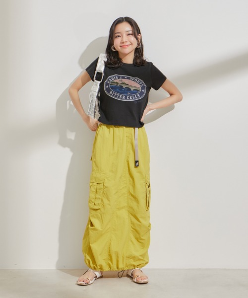 BITTER CELLS（ビターセルズ）の「【BITTER CELLS別注】PARIS SPORTSプリントTシャツ（Tシャツ/カットソー・レディース・ブラック/ブラック系その他/ホワイト系その他/ホワイト・FREE）」の9枚目の写真