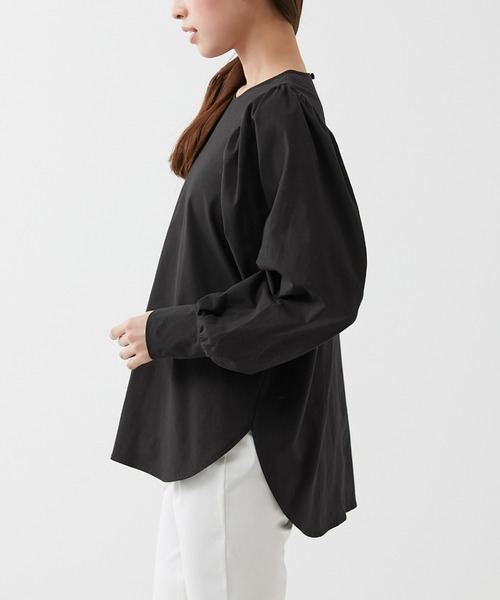 Tuche(トゥシェ)の「Tuche/トゥシェ トップス シルケットコットン プルオーバー(シャツ/ブラウス・レディース・ホワイト/ブラック・MEDIUM/LARGE)」の16枚目の写真