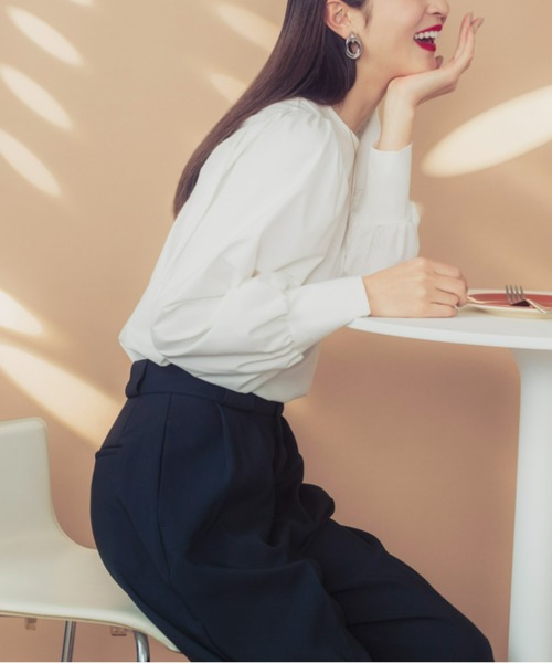 Tuche(トゥシェ)の「Tuche/トゥシェ トップス シルケットコットン プルオーバー(シャツ/ブラウス・レディース・ホワイト/ブラック・MEDIUM/LARGE)」の19枚目の写真