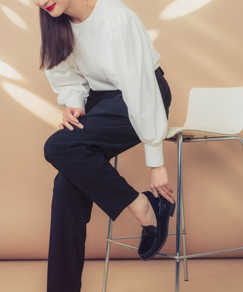 Tuche(トゥシェ)の「Tuche/トゥシェ トップス シルケットコットン プルオーバー(シャツ/ブラウス・レディース・ホワイト/ブラック・MEDIUM/LARGE)」の22枚目の写真