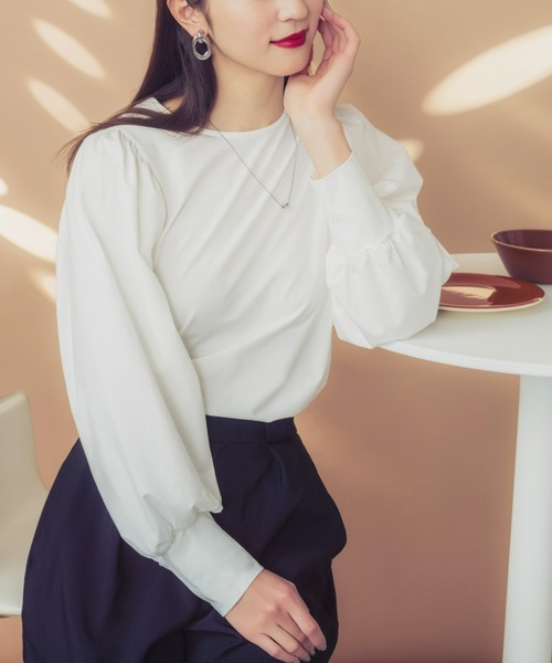 Tuche(トゥシェ)の「Tuche/トゥシェ トップス シルケットコットン プルオーバー(シャツ/ブラウス・レディース・ホワイト/ブラック・MEDIUM/LARGE)」の20枚目の写真