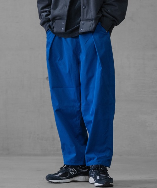 JOHN'S CLOSET(ジョンズクローゼット)の「【t】ナチュラルストレッチ裾ドローコード バルーンワイドパンツ(スラックス・メンズ・ブラック/カーキ/マスタード/ロイヤルブルー/ホワイト/ブラウン/グリーン・X-LARGE/MEDIUM/LARGE)」の6枚目の写真