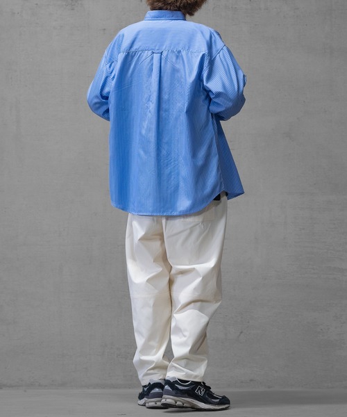 JOHN'S CLOSET(ジョンズクローゼット)の「【t】ナチュラルストレッチ裾ドローコード バルーンワイドパンツ(スラックス・メンズ・ブラック/カーキ/マスタード/ロイヤルブルー/ホワイト/ブラウン/グリーン・X-LARGE/MEDIUM/LARGE)」の17枚目の写真